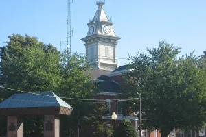 city in and county seat of Edwards County, Illinois, United States