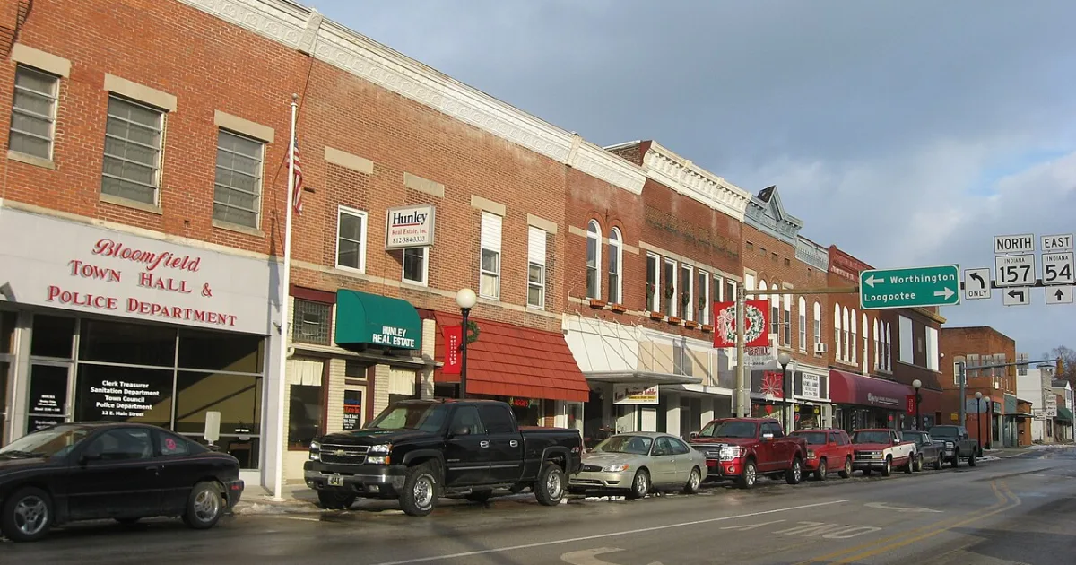town in Richland Township, Greene County, Indiana, USA