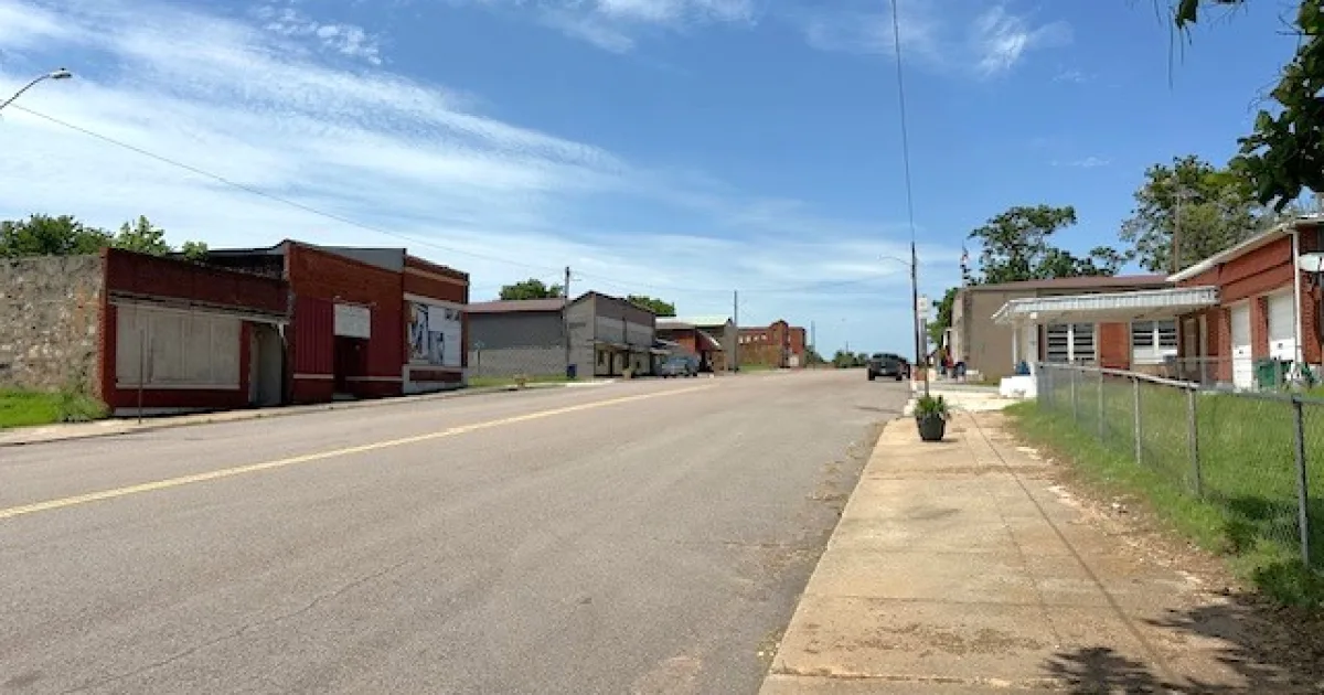 town in Okfuskee County, Oklahoma