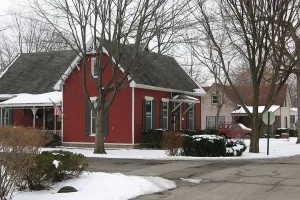 town in Hancock and Marion Counties, Indiana, United States