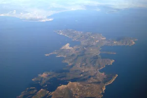 Mediterranean island in Tuscany, Italy