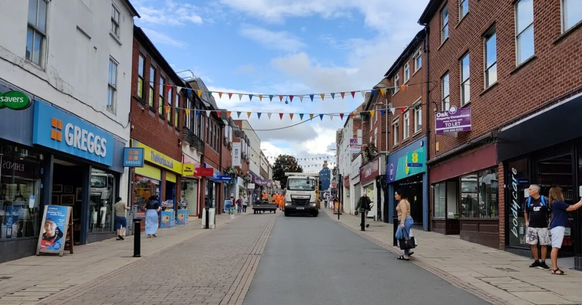 town in Leicestershire, England, UK