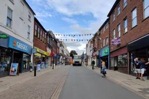 town in Leicestershire, England, UK