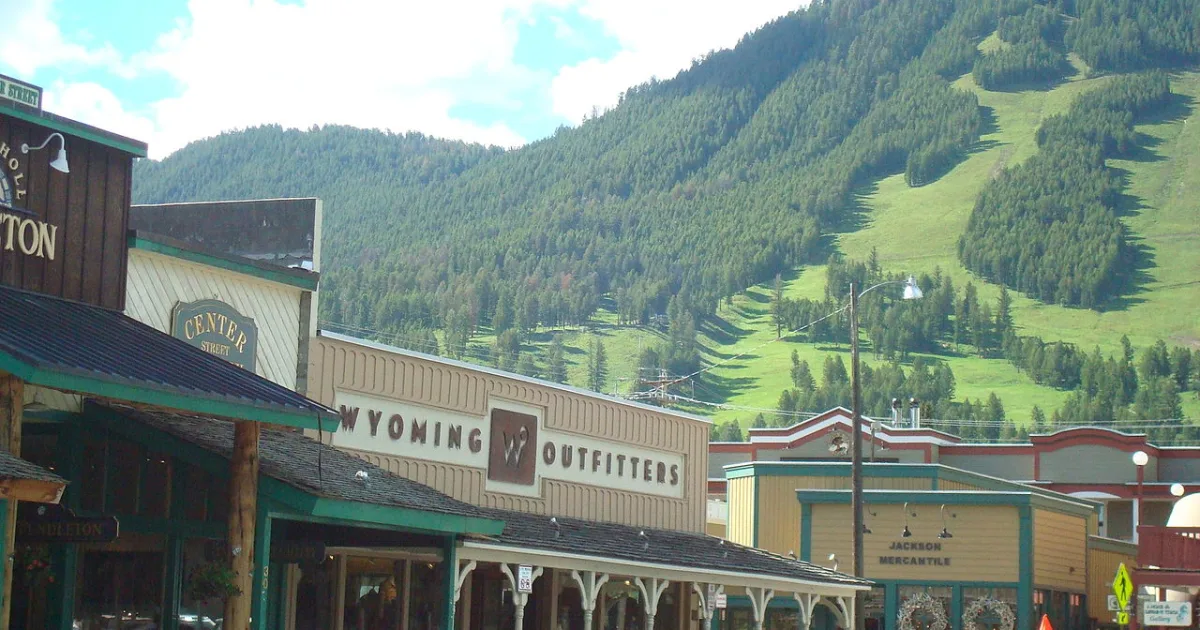 town in the Jackson Hole valley of Teton County, Wyoming, United States