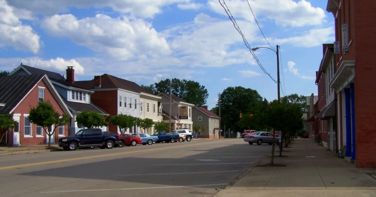 village in Ohio, USA