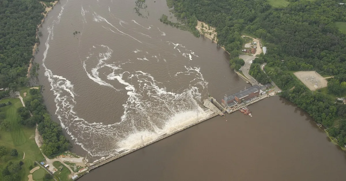 reservoir on the Wisconsin River in Sauk and Columbia counties in Wisconsin, United States