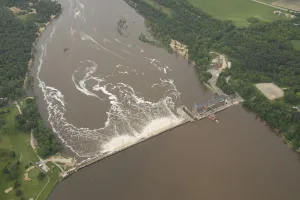 reservoir on the Wisconsin River in Sauk and Columbia counties in Wisconsin, United States