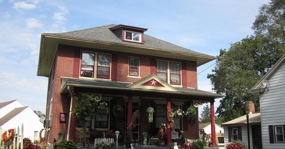 village in Pennsylvania, USA