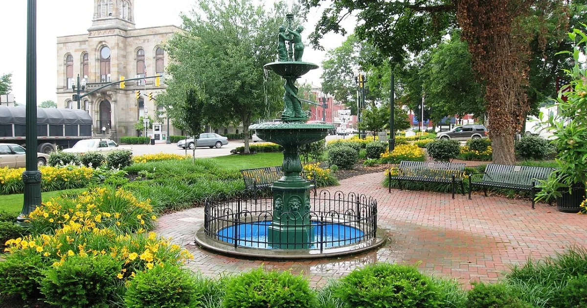 village in Ohio, USA