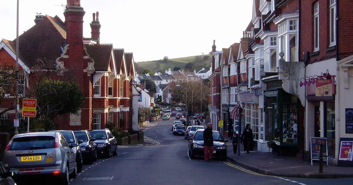 suburb in Eastbourne, East Sussex, England, UK