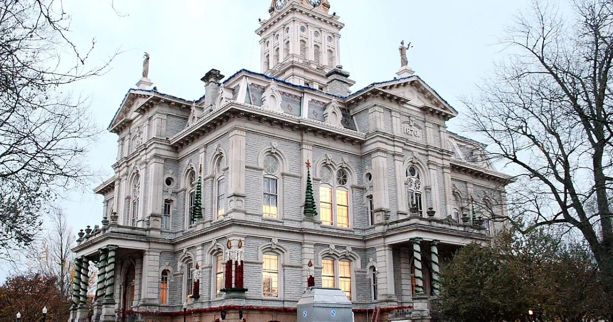 seat of Licking County, Ohio, USA