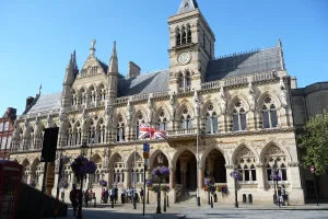 town and civil parish in Northamptonshire, England, UK