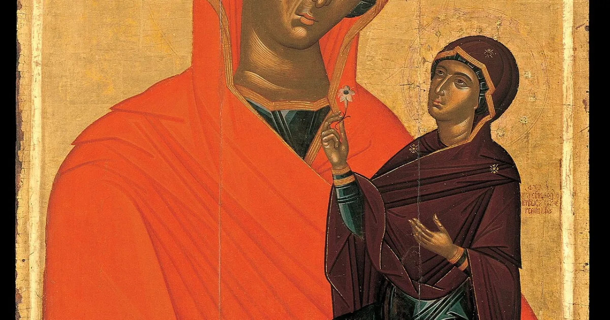 mother of Virgin Mary in Christian and Islamic traditions; unnamed in the New Testament or Quran