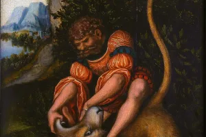 judge of ancient Israel, known for wielding supernatural strength (Judges)