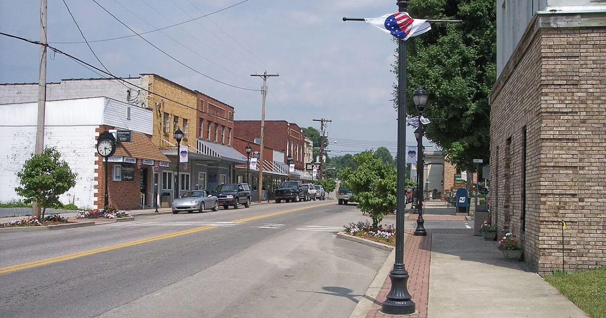town in Nicholas County, West Virginia, United States